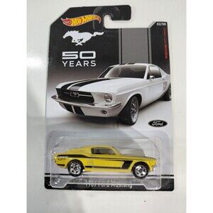 NIP Hot Wheels Mustang 50th Anniversary 1:64 Die Cast 1967 Ford Mustang Fastback